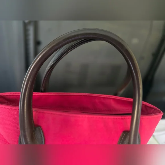 Burberrys Blue Label Hand Bag Nylon Pink Mini Tote - Japan Exclusive-Preowned - Picture 6 of 15